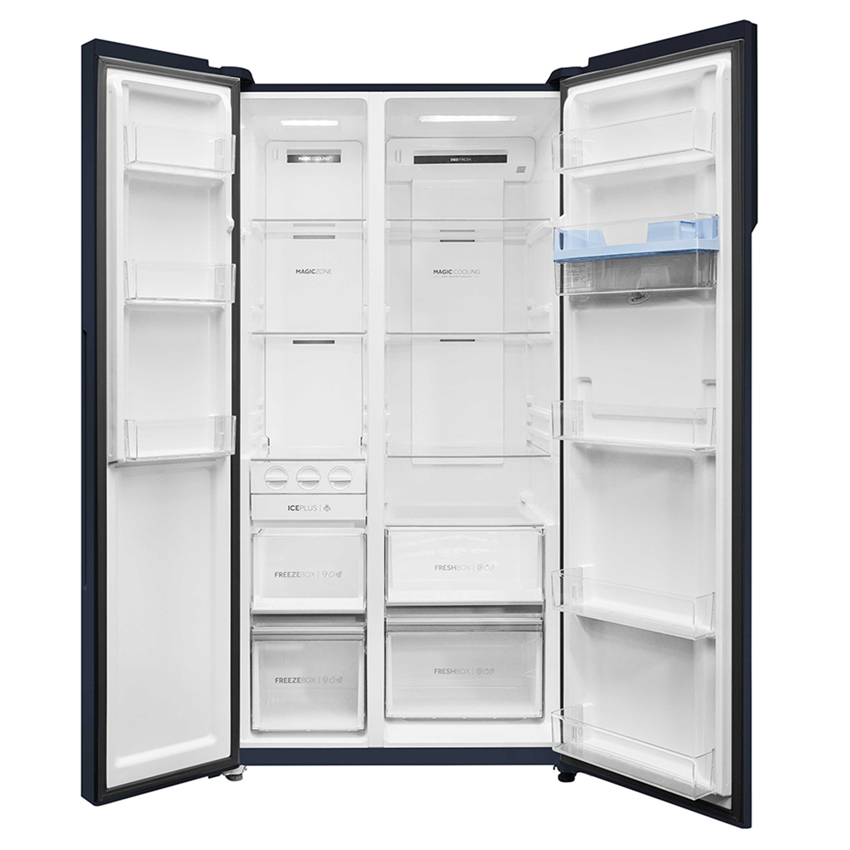 Haier 596L Ultramarine Steel  2 Door Smart Convertible SBS Ref.